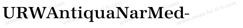URWAntiquaNarMed字体转换