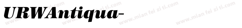 URWAntiqua字体转换