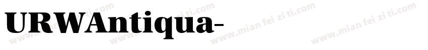 URWAntiqua字体转换