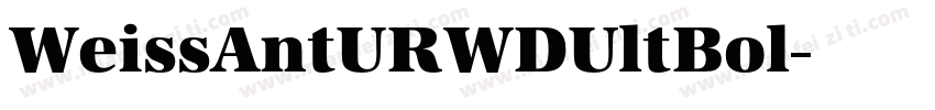 WeissAntURWDUltBol字体转换