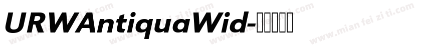 URWAntiquaWid字体转换