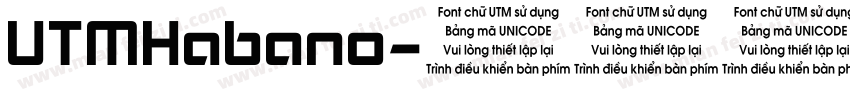 UTMHabano字体转换