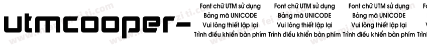 utmcooper字体转换