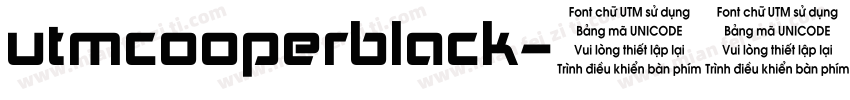 utmcooperblack字体转换