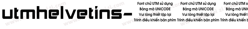 utmhelvetins字体转换