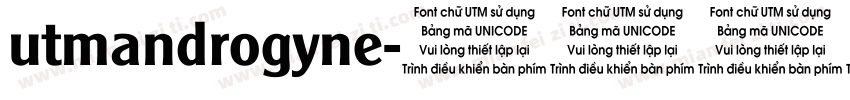 utmandrogyne字体转换