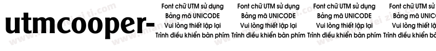 utmcooper字体转换