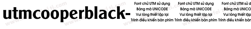 utmcooperblack字体转换