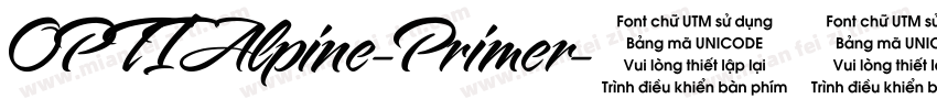 OPTIAlpine-Primer字体转换