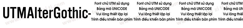 UTMAlterGothic字体转换