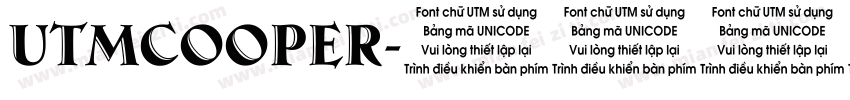 utmcooper字体转换