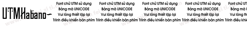 UTMHabano字体转换