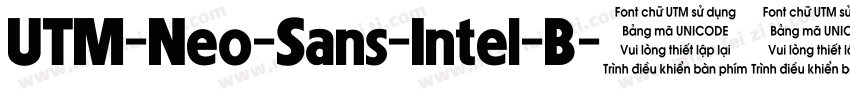 UTM-Neo-Sans-Intel-B字体转换
