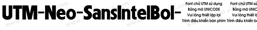 UTM-Neo-SansIntelBol字体转换