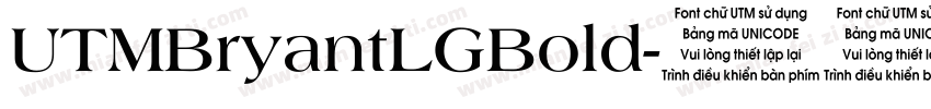 UTMBryantLGBold字体转换