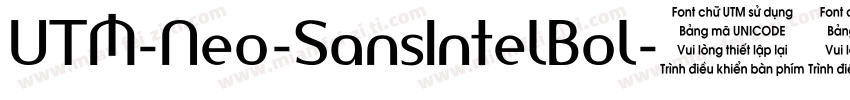 UTM-Neo-SansIntelBol字体转换