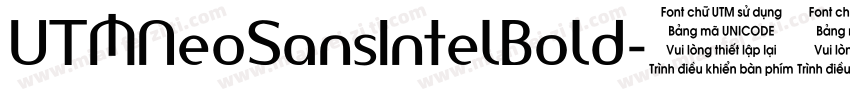 UTMNeoSansIntelBold字体转换