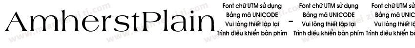 AmherstPlain◆字体转换