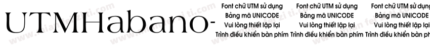 UTMHabano字体转换