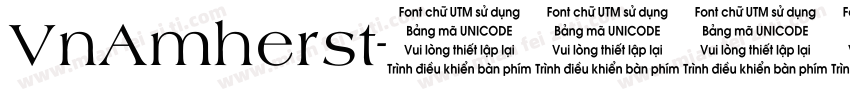 VnAmherst字体转换