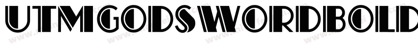 UTMGodsWordBold字体转换