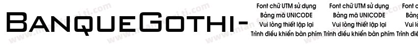 BanqueGothi字体转换
