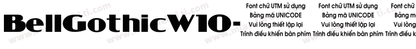BellGothicW10字体转换