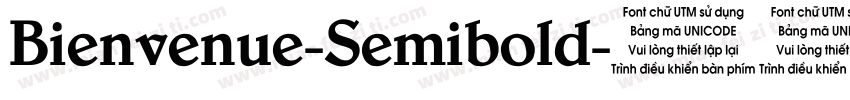 Bienvenue-Semibold字体转换