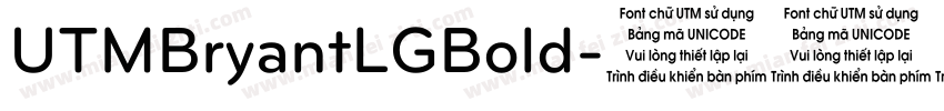 UTMBryantLGBold字体转换