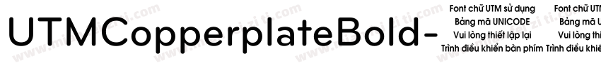 UTMCopperplateBold字体转换