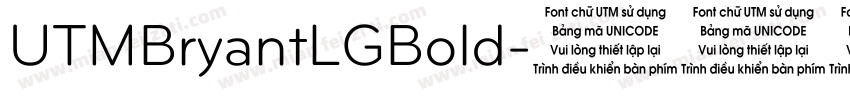 UTMBryantLGBold字体转换