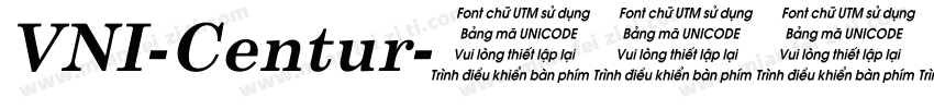 VNI-Centur字体转换