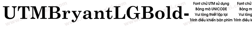 UTMBryantLGBold字体转换