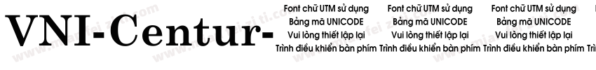 VNI-Centur字体转换