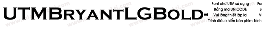 UTMBryantLGBold字体转换