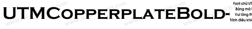 UTMCopperplateBold字体转换