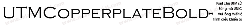 UTMCopperplateBold字体转换
