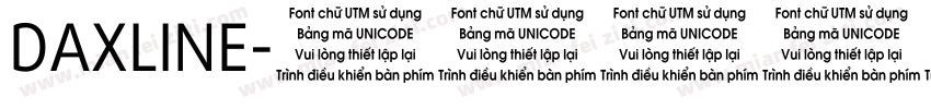 DAXLINE字体转换