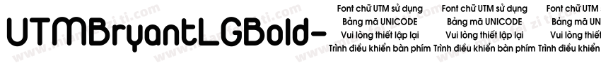 UTMBryantLGBold字体转换