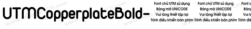 UTMCopperplateBold字体转换