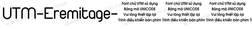 UTM-Eremitage字体转换