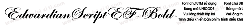 EdwardianScriptEF-Bold字体转换