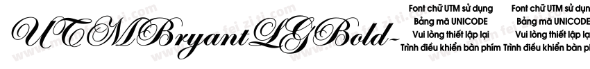 UTMBryantLGBold字体转换
