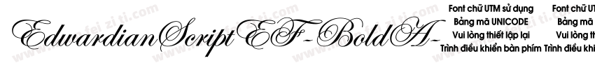 EdwardianScriptEF-BoldA字体转换