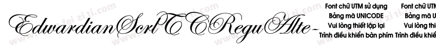 EdwardianScrlTCReguAlte字体转换