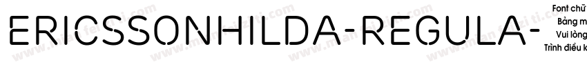 EricssonHilda-Regula字体转换
