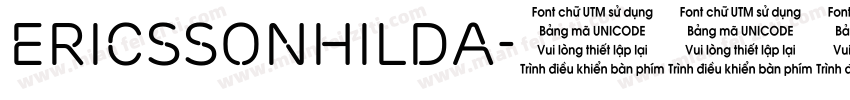 EricssonHilda字体转换