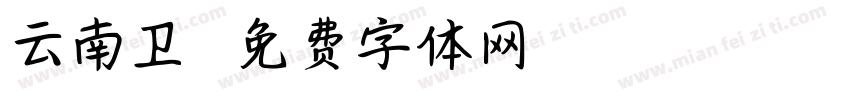 云南卫视字体转换