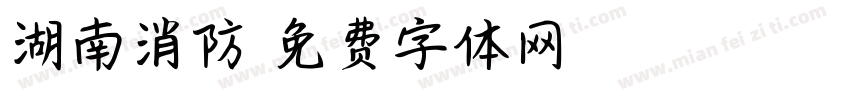 湖南消防字体转换