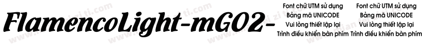 FlamencoLight-mG02字体转换